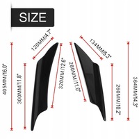 фото thumb №8, Универсальные спойлер накладки порог сплиттеры 4 szt