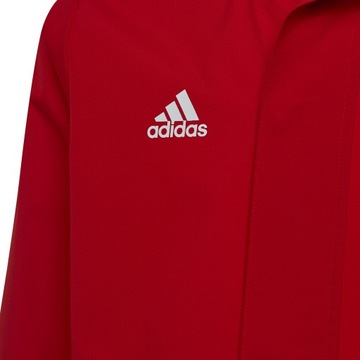 KURTKA ADIDAS DLA DZIECI PRZECIWDESZCZOWA SPORTOWA CZERWONY, 140 CM