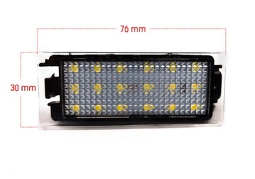 фото thumb №14, Лампочки світлодіодні led номерного знака реєстраційний renault megane ii 2002-2008
