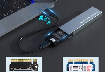 Отсек SSD Диск NVME/SATA M.2 USB C 3.1 Gen2