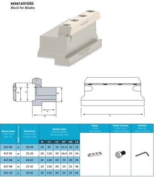BLOK DO LISTWY PRZECINAKA 20-32 KLT06 TEKNIK