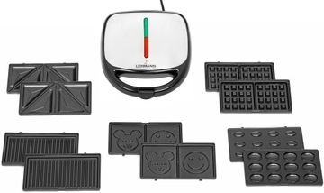 OPIEKACZ GOFROWNICA PANINI DO KANAPEK GRILL TORTILA TOST 5W1 OPIEKACZ 1200W
