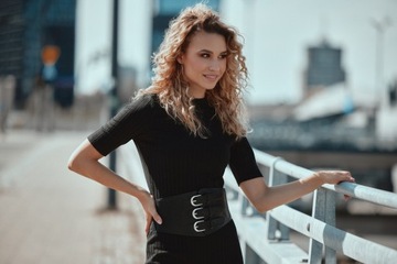 ШИРОКИЙ КОРСЕТНЫЙ ПОЯС С 3 ПРЯЖКАМИ НА ПОЯСИИ ФОЛК ГОРА