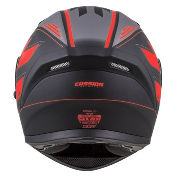 +CZARNA SZYBA KASK MOTOCYKLOWY CASSIDA 3.0 NEW XXL