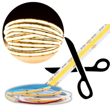 СВЕТОДИОДНАЯ ЛЕНТА EKO-LIGHT COB 5Вт IP20 3000К 30М 1100ЛМ/М