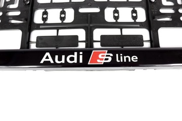 РАМКА НОМЕРНОГО ЗНАКА AUDI SLINE 3D 1 шт.