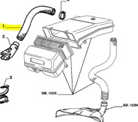 фото thumb №6, Шланг фильтра воздуха fiat uno оригинальный номер 7732212