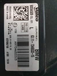 фото thumb №15, Лампа ліва перед передня bmw x1 f48 7346533-15