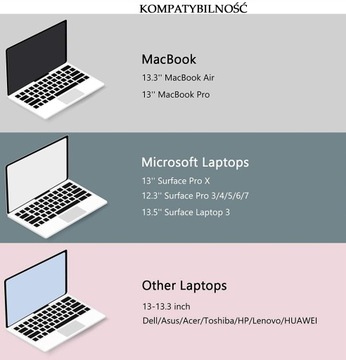 Etui Teczka CaMall Aktówka Na Laptopy 13 13,3 13,5