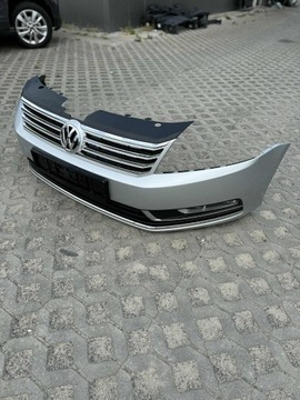 фото thumb №9, Vw passat b7 бампер перед переднее комплектный противотуманные фары la7w решётка радиатора 10-14