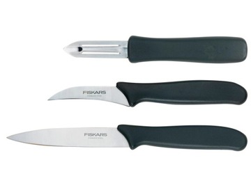 Набор ножей для чистки овощей FISKARS Essential, 3 шт.