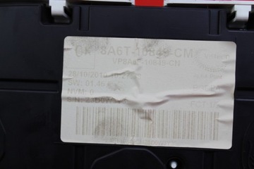 фото thumb №8, Спидометр приборы eu 8a6t-10849-cm ford fiesta mk7 1.6 tdci 95 km 08-17