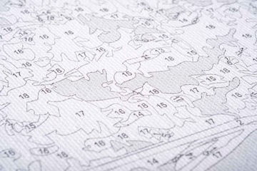 Картина для КРАСКИ ПО ЦИФРАМ в раме 40Х50 Левая