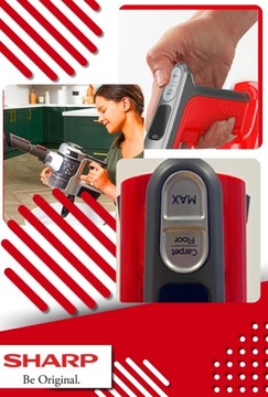 БЕСПРОВОДНОЙ ПЫЛЕСОС Sharp STRONG PARTY CARPET SA-VP1551BR TURBO