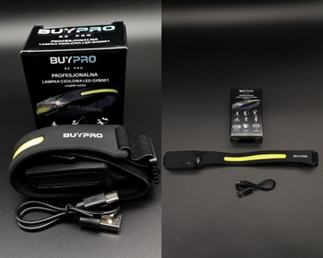 Latarka Lampka Warsztatowa Akumulator Czołówka z Diodami USB COB LED