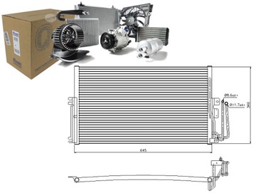 фото thumb №1, Конденсатор кондиціонера opel vectra b 1.6-2.5 09.95