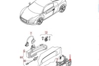 фото thumb №9, Audi r8 42 ручка зовнішня двері передніх лівих 420837207a 2015