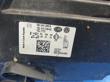 фото thumb №10, Vw tiguan i 1 рестайлінг 11 лампа фара лівий передня перед ліва