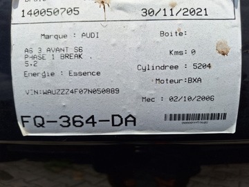 фото thumb №16, Audi s6 a6 c6 4f двигатель v10 5.2 fsi bxa 435km