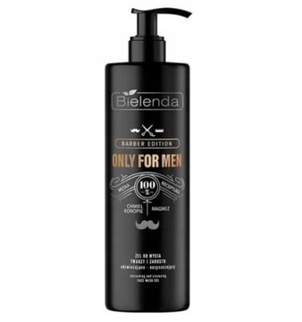 Bielenda Only For Men Гель для очищения лица и бороды 190 г