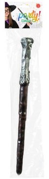 RÓŻDŻKA 36cm ŚWIECĄCA + OKULARY ZE SZKŁEM STRÓJ CZARODZIEJ MAG GANDALF