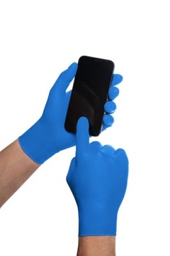 НИТРИЛОВЫЕ ПЕРЧАТКИ МАСТЕРСКАЯ СИНИЕ XL GOGRIP 50ШТ.
