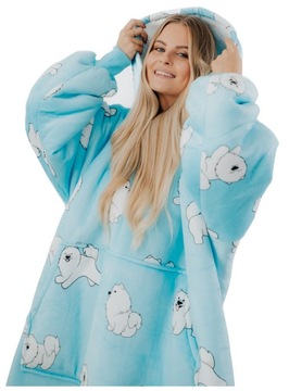 СВИТШОТ-ОДЕЯЛО Samoyed Comfy Moment Oversize 2в1 Польша