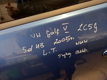 фото thumb №7, Дверь левый, правый зад vw golf v 2005r 5g hb lc5g