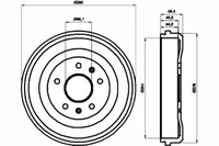 фото thumb №2, Тормозные барабаны тормозные задняя land rover freelander 1.8 2.0d