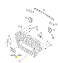 фото thumb №8, Чёрный решётка радиатора радиатор vag для audi a3 оригинальный 8v5853651dcka