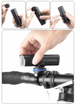 ROCKBROS RHL1500 Мощный велосипедный фонарь 1500 люмен VARIA / крепление GoPro
