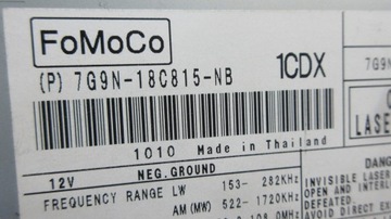 фото thumb №5, Jaguar xf x250 7g9n-18c815-nb радіо програвач