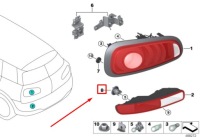 фото thumb №9, Гнездо лампочки заднего света mini clubman f54 63217447493