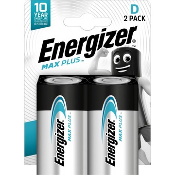 2 батарейки D LR20 ENERGIZER Max Plus LR20 1,5 В