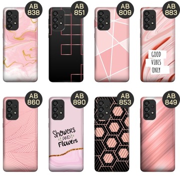 ETUI DO SAMSUNG GALAXY A33 5G WZORY RÓŻOWE ZŁOTO RÓŻ OBUDOWA POKROWIEC CASE