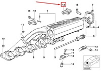 фото thumb №7, Bmw 7 e38 задний кронштейн коллектор впускной 11611720119 1720119