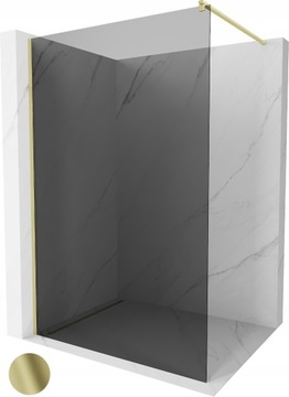 MEXEN KIOTO ŚCIANKA PRYSZNICOWA WALK-IN 100 x 200 CM ZŁOTA szkło 8 mm