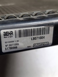 Citroen nemo 1.4 hdi радіатор води l8071004 51780666 Зі Шроту, фото thumb