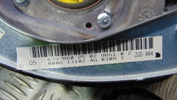 фото thumb №5, Подушка подушка безопасности mercedes vito viano w639 a639