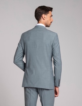 Marynarka męska do zestawu bagaladi zielony slim fit 182 112