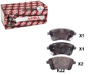 фото thumb №1, Ash50-0k-k22 гальмівні колодки гальмівні kia venga 1.4