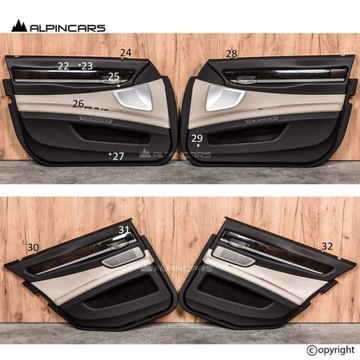 фото thumb №8, Bmw f01 lci оббивка комфорт сидіння засіб шкіра