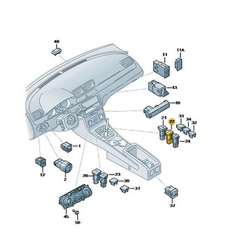 фото thumb №5, Новий оригінальний кнопка паркування pdc 3c0927122b reh vw passat 06-08