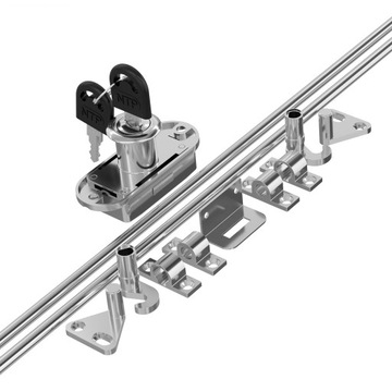 ЗАМОК ESSENTIAL 2 BARS L-1000 19х22 ММ НИКЕЛЬ