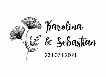 Drewniane pudełko z grawerem na obrączki Imiona Data Ślub Dekoracja Prezent