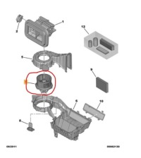 Купити Повітродувка обдув вентилятор салону ducato boxer jumper 2014- 6441y2, фото thumb