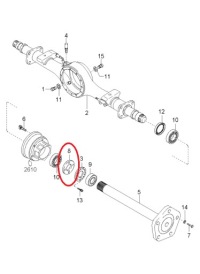 Купить Гайка мост задняя kia k2700 k2500 0139126152, фото thumb