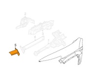 фото thumb №1, Відбійник jeep cherokee kl 14- 68096086ab правий