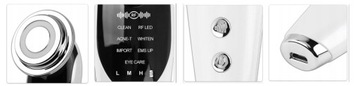 MEZOTERAPIA BEZIGŁOWA 7w1 MASAŻER DO TWARZY ELEKTRYCZNY EMS LIFTING LED