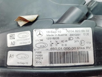 фото thumb №8, Mercedes glk x204 a204 08-12r ліва лампа звичайна eu